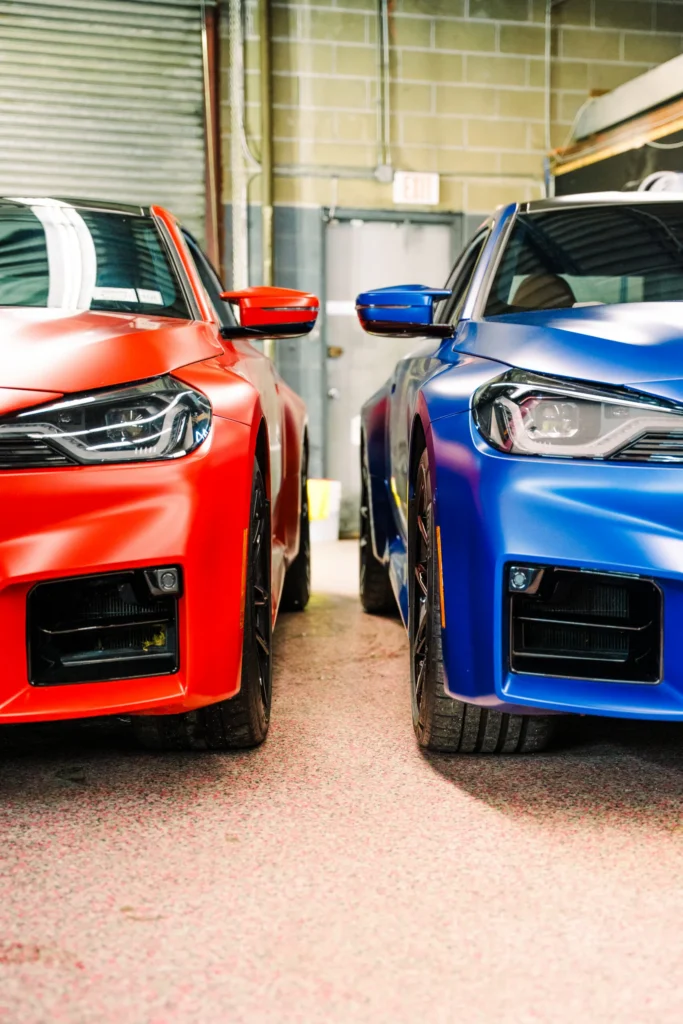 BMW M2 (ORANGE AND BLUE) MATTE PPF