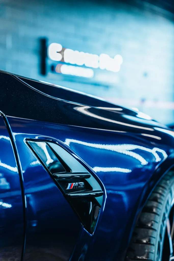 BMW M3 panel receiving paint protection film